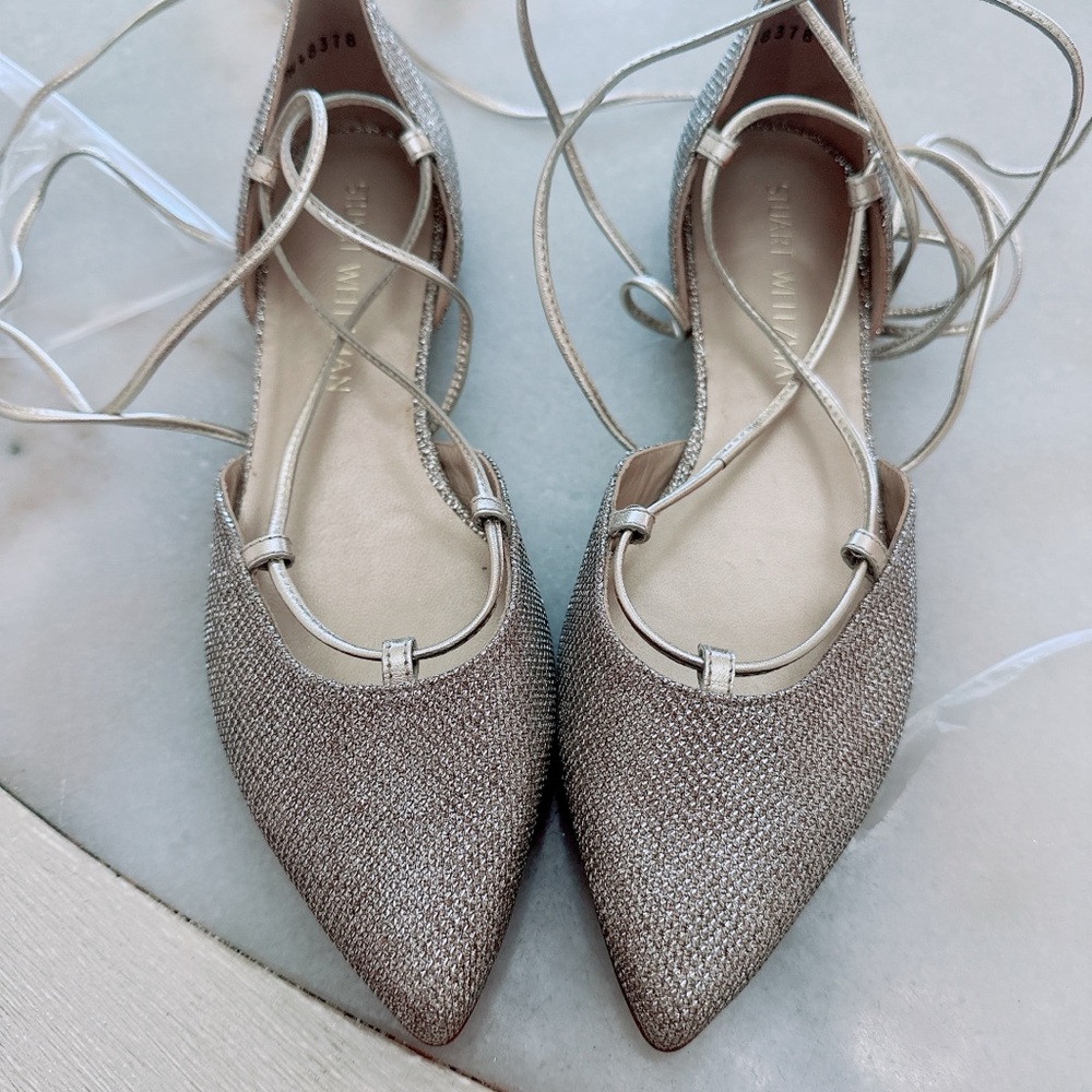 Stuart Weitzman Gilligan Lace Flats - NWOB
